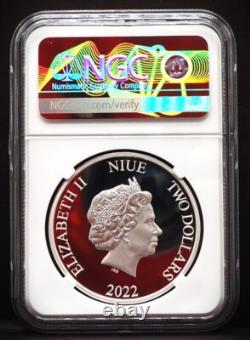 2022 NIUE $2 1oz Disney Characters Frozen NGC PF70 UC
