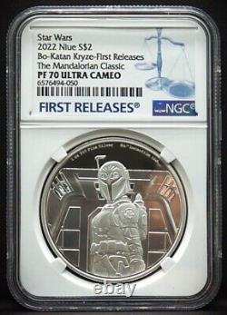 2022 NIUE $2 1oz Star Wars The Mandalorian Classic Bo-Katan Kryze NGC PF70 UC