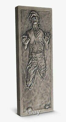 2022 NIUE $2 STAR WARS HAN SOLO FROZEN IN CARBONITE NGC MS70 ANT FR 999 Coin