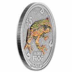 2022 New Zealand 2 oz Silver Antique Archey's Frog SKU#250067