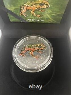 2022 New Zealand Annual Coin Archey's Frog 2 OZ Silver Proof Coin