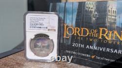 2022 New Zealand Lord of the Rings Two Towers 2 x 1 oz Silver Proof Coin Set