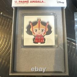 2022 New Zealand Mint Star Wars Chibi Series Padmé Amidala 1oz Silver Coin