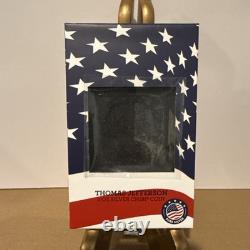 2022 New Zealand Mint Thomas Jefferson Shaped Chibi 1 oz Proof Silver Coin