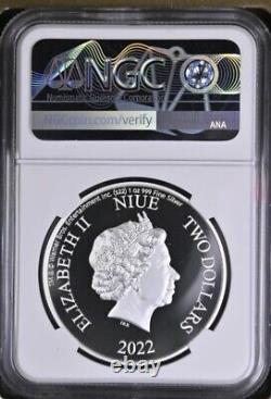 2022 Niue 1 oz Silver Coin $2 The Matrix The One NGC 70 FR