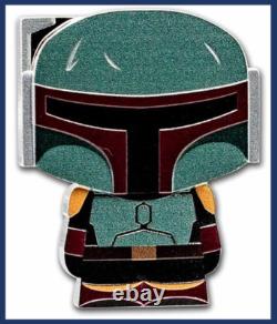 2022 Niue 1st New Zealand Star Wars Chibi Coin-Book of Boba Fett 1 Oz Silver-COA