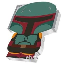 2022 Niue 1st New Zealand Star Wars Chibi Coin-Book of Boba Fett 1 Oz Silver-COA