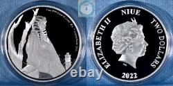 2022 Niue $2 1oz Silver The Mandalorian Ahsoka Tano Cameo Proof Coin