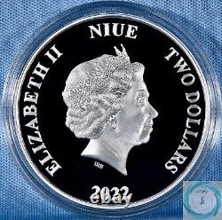 2022 Niue $2 1oz Silver The Mandalorian Ahsoka Tano Cameo Proof Coin