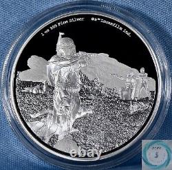 2022 Niue $2 1oz Silver The Mandalorian Boba Fett Cameo Proof Coin