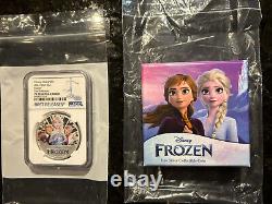 2022 Niue Frozen Disney Characters 1oz Silver coin $2 NGC PF70 FR Elsa Anna