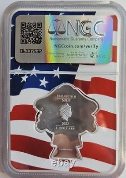 2022 Niue George Washington Chibi-Mount Rushmore Series NGC PF70 ULTRA CAMEO