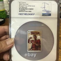 2022 Niue S$2 DC Comics Shazam! Fury Of The Gods FR NGC PF70 Ultra Cameo COA OGP