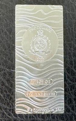 2022 Niue Silver $2 One Troy Oz. Star Wars/Mandalorian Beskar Bar Coin