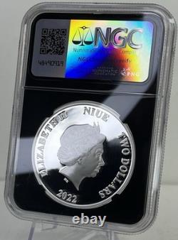 2022 Niue Star Wars AT-ST Walker $2 NGCX PF10 UC Auth Ep V Script Cut Label