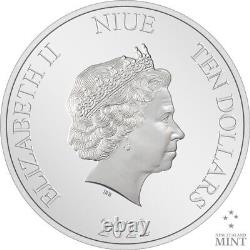 2022 Niue Star Wars Battle Scenes Scarif 3oz Silver Colored Proof Coin MINT 1000