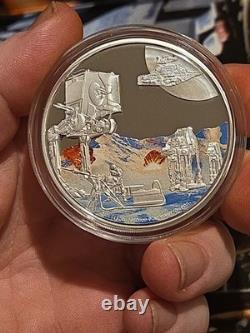 2022 Niue Star Wars Hoth 3 oz Silver Proof Low Mintage New Zealand Mint