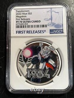 2022 Niue Transformers MEGATRON PF 70 ultra cameo NGC first release