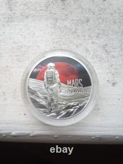 2022 Proof Mars Of Phobos. 1 Oz Silver Coin 39's Fine. Very Limited