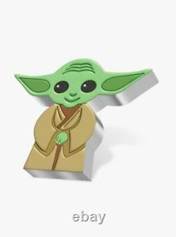 2022 STAR WARS YODA CHIBI $2 NUIE COIN, 1 oz. 999 Fine Silver with COA IN HAND