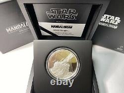 2022 Star Wars The Mandalorian Classic Grogu 1 oz Silver Coin New Zealand Mint