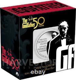 2022 THE GODFATHER 50TH ANNIVERSAY 1 OZ. SILVER PROOF COIN WithOGP