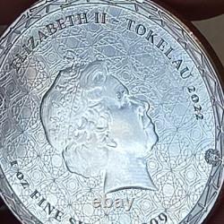 2022 Tokelau 1oz. 99 Silver Equilibrium Coin Queen Elizabeth II Cosmic Balance