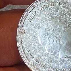 2022 Tokelau 1oz. 99 Silver Equilibrium Coin Queen Elizabeth II Cosmic Balance