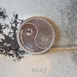 2022 Tokelau 1oz. 99 Silver Equilibrium Coin Queen Elizabeth II Cosmic Balance