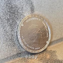 2022 Tokelau 1oz. 99 Silver Equilibrium Coin Queen Elizabeth II Cosmic Balance