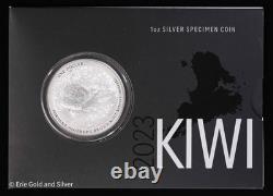 2023 $1 New Zealand Kiwi 1 oz Silver Specimen Coin in Card