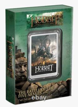 2023 1 oz Ag $2 The Hobbit The Battle of 5 Armies Movie Poster Coin NGC 70 FR