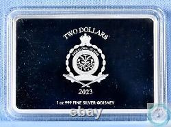 2023 $2 Niue 1oz Silver Disney 100 Year of Wonder Colored Proof Coin