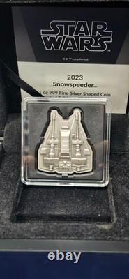 2023 $2 Niue Star Wars Snowspeeder 1 oz Silver Coin in OGP
