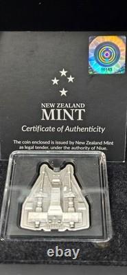 2023 $2 Niue Star Wars Snowspeeder 1 oz Silver Coin in OGP