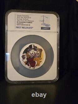 2023 3oz disney characters scrooge McDuck FR PF 70 ultra cameo