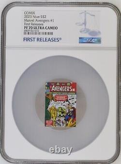 2023 Comix Series Avengers #1 1 Oz Silver Coin Ngc Pf70 First Releases