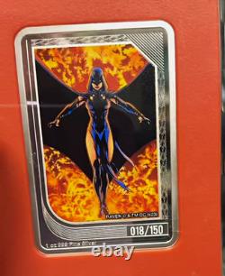 2023 DC Comics Raven 1 oz. 999 Silver Samoa $2 Low Serial #018/150