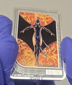 2023 DC Comics Raven 1 oz. 999 Silver Samoa $2 Low Serial #018/150