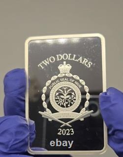 2023 DC Comics Raven 1 oz. 999 Silver Samoa $2 Low Serial #018/150