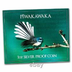 2023 New Zealand 1 oz Silver Proof Piwakawaka