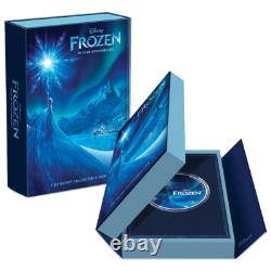 2023 New Zealand Mint Disney Frozen 10th Anni. 1 oz Colorized Proof Silver Coin