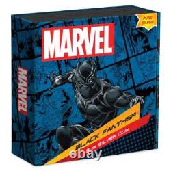 2023 New Zealand Mint Marvel Black Panther 3 oz Colorized Silver Coin