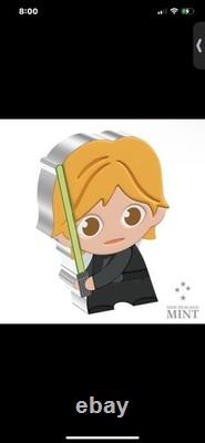 2023 New Zealand Mint Star Wars Luke Skywalker Chibi 1oz Proof Silver Coin withBox