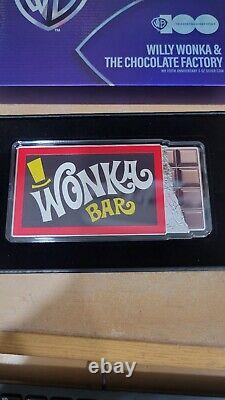 2023 New Zealand Mint WILLY WONKA and the CHOCOLATE FACTORY 5 oz Silver Bar