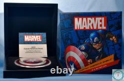 2023 Niue $10 5oz Proof Silver Captain America Shield Coin-Perfect Coin and OGP