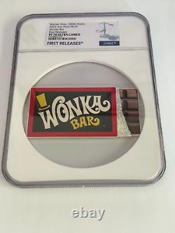 2023 Niue 5oz Silver Willy Wonka Bar Charlie and the Chocolate Factory NGC PF 70