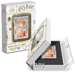 2023 Niue Harry Potter Magical Creature Fawkes 1oz Silver Antiqued Coin