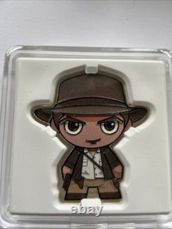 2023 Niue INDIANA JONES 1 Oz Chibi Coin. 999 Fine Silver #01072 Mintage 1,800