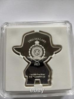 2023 Niue INDIANA JONES 1 Oz Chibi Coin. 999 Fine Silver #01072 Mintage 1,800